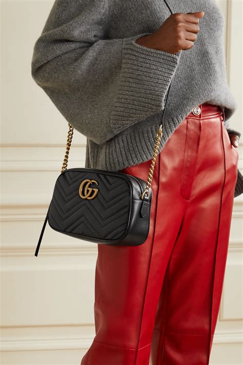 gucci marmont camera bag measurements|Gucci Marmont small shoulder bag.